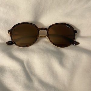 Quay Australia I SEE YOU CLIP ON Brown Tortoise Sunglasses Blue Light Glasses